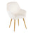 LumiSource Shelton Chair in Gold Steel/Cream Velvet - CH-SHELTONAUVCR