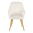 LumiSource Shelton Chair in Gold Steel/Cream Velvet