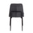 LumiSource Smith Dining Chair, Set of 2, Black Steel/Charcoal