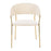 LumiSource Tania Chair, Set of 2 in Gold Metal/Cream Velvet