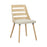 LumiSource Trevi Chair in Natural Wood/Cream Fabric - CH-TREVINACR