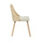 LumiSource Trevi Chair in Natural Wood/Cream Fabric