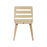 LumiSource Trevi Chair in Natural Wood/Cream Fabric
