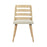 LumiSource Trevi Chair in Natural Wood/Cream Fabric