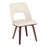 LumiSource Triad Chair, Set of 2, Walnut Bamboo/Cream