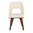 LumiSource Triad Chair, Set of 2, Walnut Bamboo/Cream