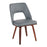 LumiSource Triad Chair, Set of 2, Walnut Bamboo/Grey