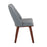 LumiSource Triad Chair, Set of 2, Walnut Bamboo/Grey