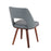 LumiSource Triad Chair, Set of 2, Walnut Bamboo/Grey
