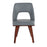 LumiSource Triad Chair, Set of 2, Walnut Bamboo/Grey