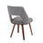 LumiSource Triad Chair, Set of 2, Walnut Bamboo/GY Noise