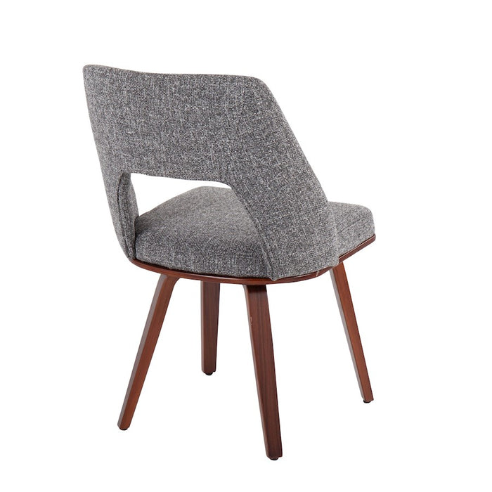 LumiSource Triad Chair, Set of 2, Walnut Bamboo/GY Noise