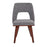 LumiSource Triad Chair, Set of 2, Walnut Bamboo/GY Noise