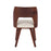 LumiSource Triad Chair, Set of 2 in Walnut Bamboo/Cream PU