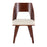 LumiSource Triad Chair, Set of 2 in Walnut Bamboo/Cream PU