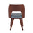 LumiSource Triad Chair, Set of 2 in Walnut Bamboo/Grey PU