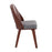 LumiSource Triad Chair, Set of 2, Walnut Bamboo/Grey Noise