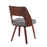 LumiSource Triad Chair, Set of 2, Walnut Bamboo/Grey Noise