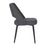 LumiSource Valencia Chair in Black Steel/Charcoal Fabric