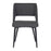 LumiSource Valencia Chair in Black Steel/Charcoal Fabric