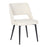 LumiSource Valencia Chair in Black Steel/Cream Fabric - CH-VALENCIABKCR