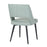 LumiSource Valencia Chair in Black Steel/Green Fabric