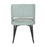 LumiSource Valencia Chair in Black Steel/Green Fabric