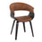 LumiSource Vintage Mod Chair in Black Wood/Camel PU - CH-VMOBKCAM