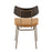 LumiSource Walker Chair, Set of 2, Copper/Mustard Yellow/Walnut