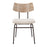 LumiSource Walker Chair, Set of 2, Brown/Cream Noise/White Washed