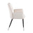 LumiSource Wendy Chair, Set of 2 in Black Metal/Cream Velvet
