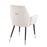 LumiSource Wendy Chair, Set of 2 in Black Metal/Cream Velvet