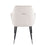 LumiSource Wendy Chair, Set of 2 in Black Metal/Cream Velvet