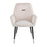 LumiSource Wendy Chair, Set of 2 in Black Metal/Cream Velvet