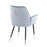 LumiSource Wendy Chair, Set of 2, Black/Light Blue Velvet