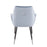 LumiSource Wendy Chair, Set of 2, Black/Light Blue Velvet