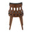 LumiSource York Chair, Set of 2 in Walnut Wood/Charcoal Fabric