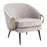 LumiSource Claire Chair, Black Steel/Silver/Gold Steel - CHR-CLAIREBKVSV