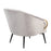 LumiSource Claire Chair, Black Steel/Silver/Gold Steel