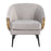 LumiSource Claire Chair, Black Steel/Silver/Gold Steel