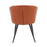LumiSource Corazza Accent Chair in Black Metal/Camel PU
