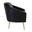 LumiSource Dahlia Chair, Gold Steel/Black Velvet
