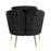 LumiSource Dahlia Chair, Gold Steel/Black Velvet