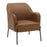 LumiSource Daniella Chair, Black Metal/Camel PU - CHR-DANIELLABKPUCAM