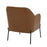 LumiSource Daniella Chair, Black Metal/Camel PU