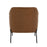 LumiSource Daniella Chair, Black Metal/Camel PU