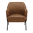 LumiSource Daniella Chair, Black Metal/Camel PU