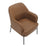 LumiSource Daniella Chair, Black Metal/Camel PU