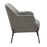 LumiSource Daniella Chair, Black Metal/Grey PU