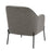 LumiSource Daniella Chair, Black Metal/Grey PU